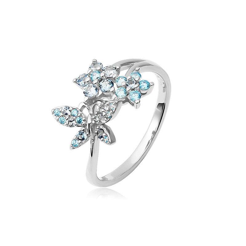 Round Cut Created Diamond Butterfly Unique Engagement Rings For Women