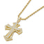 Created Diamond Personalized Cross Luxury Hip Hop Pendant Necklace 23.62''