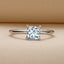 1.0ct Solitaire Princess Cut Moissanite Ring