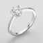 Classic Round Cut Moissanite Diamond Commitment Solitaire Rings