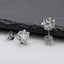 0.5ct/1.0ct Snowflake Round Brilliant Cut Moissanite Diamond Stud Earrings