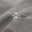 Solitaire 1.0ct Emerald Cut Moissanite Ring