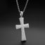 Created Diamond Cross Hip Hop Rope Chain Luxury Pendant Necklace 23.62''