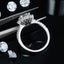 1.5ct / 2.0ct / 3.0ct Round Moissanite Diamond Sun Halo Ring