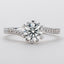 Classic Round Cut Moissanite Diamond Twisted Ring