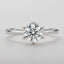 Classic Round Cut Moissanite Diamond Six Prong Solitaire Rings