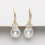 Luxury Trillion Natural Cultured Freshwater Pearl Drop Hook Earring