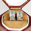 Princess Cut Moissanite Stud Earrings & Pendant Necklace
