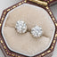 Round Cut Moissanite Diamond Classic Stud Earrings