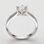 Classic Six Prong Round Cut Moissanite Ring