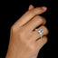 925 Silver Round 3-carat Women's Ring