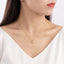 Trillion Shaped 7x7mm Created Daimond Pendant Necklace