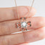 Round Cut 1.0ct Moissanite Diamond Heart Shaped Neaklace