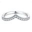 V-Shape Round Cut Moissanite Diamond Ring