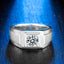 Classic Round Cut Moissanite Diamond Solitaire Men's Ring