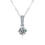 Brilliant Round Cut Moissanite Diamond Stud Earrings Necklace Sets