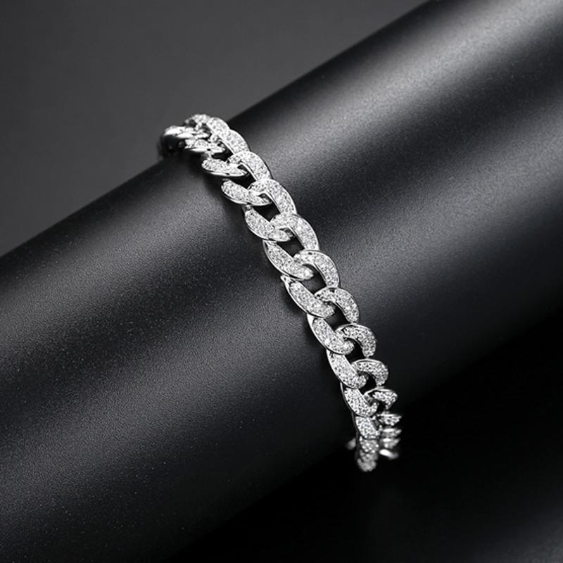 Round Cut Created Diamond  Thick Fashion Twist  Bracelet