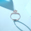 Round Brilliant Cut Moissanite Diamond Ring Adjustable Size