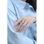 Solitaire Round Brilliant Cut Moissanite Diamond Men Ring Adjustable Size