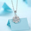 Snowflake Round Cut Moissanite Diamond Necklace