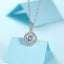 Halo Round Cut Moissanite Diamond Pendant Necklace