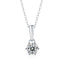 Classic Round Brilliant Moissanite Diamond Pendant Necklace