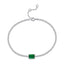 Emerald Cut May Birthstone Gemstone Emerald Tennis Bracelet