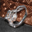 14K/18K Gold Moissanite Diamond Princess Cut Twist Shank Ring