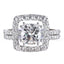 14K/18K Gold Cushion Cut 1.5ct Moissanite Diamond Bridal Ring