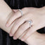 14K/18K Gold 9mm Round Cut 3.0ct Moissanite Diamond Bridal Ring