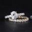 14K/18K Gold Oval Cut Moissanite Diamond  Bridal Ring for women