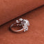 14K/18K Gold Moissanite Diamond Unique Ring for women