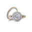 14K/18K Gold 8mm Round Cut 2ct Moissanite Diamond Bridal Ring