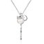 Round Cut Created Diamond Animal Pearl Necklace