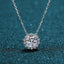 Round Cut Moissanite Diamond Classic Necklace