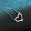 Round Cut Moissanite Diamond Heart-shaped Necklace