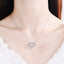 Round Cut Moissanite Diamond Sweet Heart Love Necklace