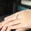 14K/18K Gold Radiant Cut 4.0ct Moissanite Diamond Three Stone Ring for women