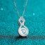 Round Cut Moissanite Diamond Gourd-Shaped Necklace