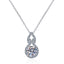 Round Cut Moissanite Diamond Gourd-Shaped Necklace