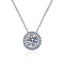 Round Cut Moissanite Diamond Classic Necklace