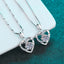 Round Cut Moissanite Diamond Heart Pendant Necklace