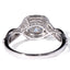 14K/18K Gold Round Cut Moissanite Diamond Twist Shank Ring for women
