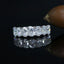 14K/18K Gold Oval Cut Moissanite Diamond 7-Stone Ring for women