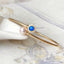 18K Gold Diamond AKOYA Pearl Round Cut Natural Opal 1.8mm Open Hollow Bracelet