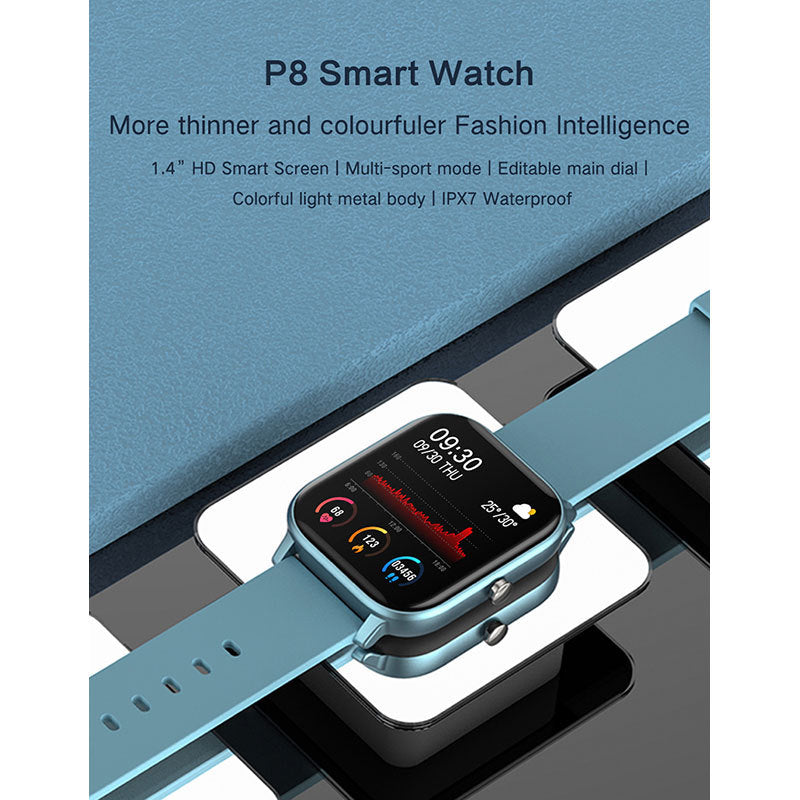 Smart Watch, Full Touch Screen Smartwatch, 1.4 Inch Fitness Tracker with HR Monitor, Sleep Tracker, Stopwatch, IP68 Waterproof Fitness Watch