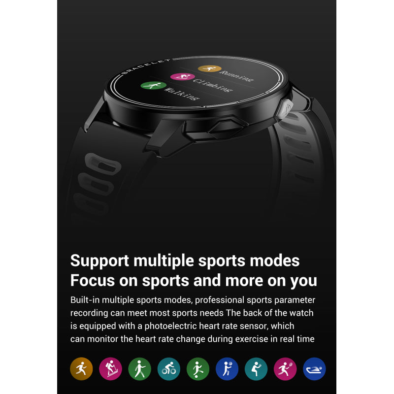  IP68 Waterproof Full Touch Smart Watch Fitness