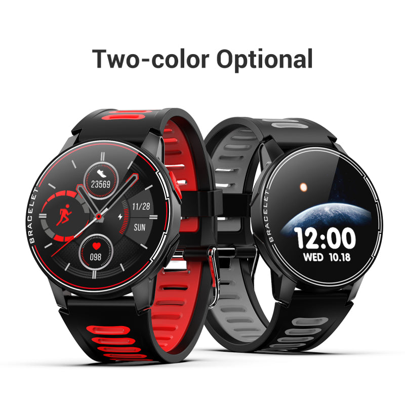 Smart Watch, Full Touch Screen Smartwatch, 1.28 Inch Fitness Tracker with HR Monitor, IP68 Waterproof Fitness Watch
