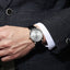 Men's Watch Movement Mechanical Waterproof Automatic Stainless Steel and Leather Dress Watch