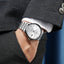 Men's Watch Movement Mechanical Stainless Steel and Leather Dress Watch